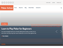 Tablet Screenshot of pokeraction.net